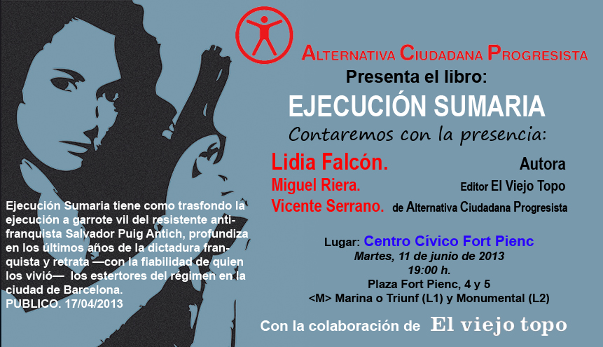 Presentación novela Ejecución Sumaria